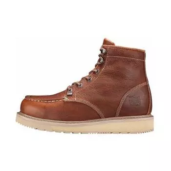 Timberland Короткие кожаные рабочие ботинки для улицы, мужские ботинки коричневого цвета 89647 41