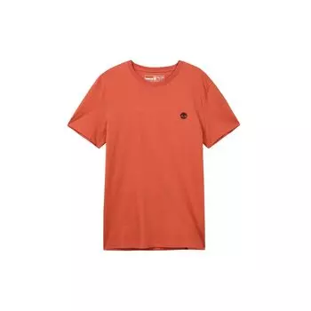 Timberland Круглый вырез горловины вышитый Slim Fit короткий рукав футболка мужские топы оранжевый A2EKJ-EG6 M