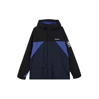 Timberland Куртка с капюшоном на молнии с цветными блоками, мужские куртки, темно-синие, черные A22V6Z25 XS