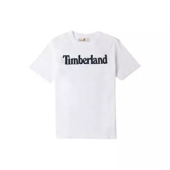 Timberland Letter Round Neck Outdoor Running Breathable Short Sleeve T-Shirt Men T-Shirts White A6DN3-100 L