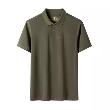 Timberland Logo Comfortable Breathable Casual Short Sleeve Polo Shirt Men Polo Shirts Army-Green A5QHJ-A58 M