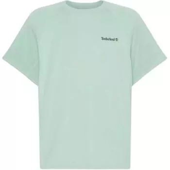 Timberland Logo Print Crew Neck Short Sleeve T-Shirt Men Tops Green TB0A6AS7ENE1 M