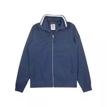 Timberland Logo Windbreaker Casual Zip-Up Long Sleeve Jacket Men jackets Fog-Blue TB0A2D8K-288 M