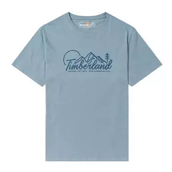 Timberland Loose Breathable Round Neck Short Sleeve T-Shirt Men Tops Light-Blue A6B9G-758 XL