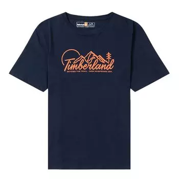 Timberland Loose Breathable Round Neck Short Sleeve T-Shirt Men T-Shirts Royal-Blue A6B9G-433 L