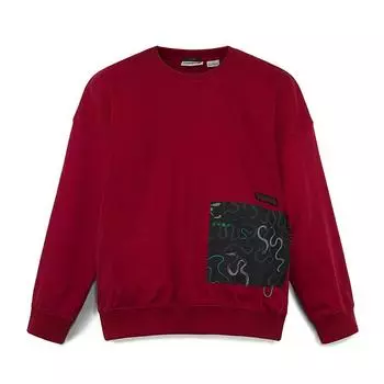 Timberland Loose Fit Crew Neck Pullover Long Sleeve Sweatshirt Men sweatshirt Bicycle-Red A6C4C620 L