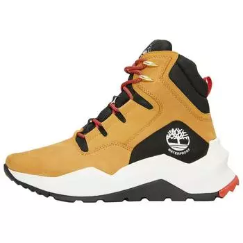 Timberland Madbury Series Side Zip Waterproof Comfortable Versatile Durable High-Top Outdoor Functional Shoes Men Shoes Yellow Black A2H1T231 41