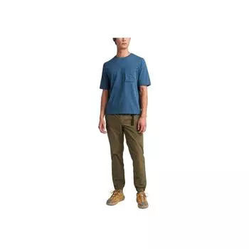 Timberland Moisture-Wicking Breathable Crew Neck Short Sleeve T-Shirt Men Tops Indigo A641C-288 M