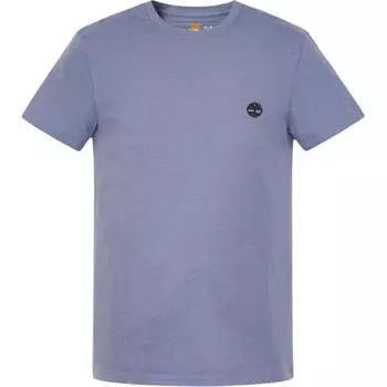 Timberland Mountain Series Outdoor Breathable Slim Fit Embroidered Logo Crew Neck Short Sleeve T-Shirt Men T-Shirt Medium-Blue A2EKJ-073 M