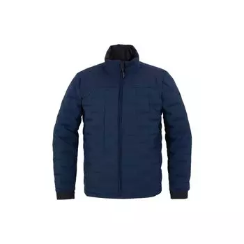 Timberland Однотонная мужская куртка-пуховик на молнии с цветочным узором и воротником-стойкой, синяя A2G9P-433 S