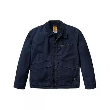 Timberland Однотонная повседневная рабочая куртка для мужчин, темно-синий цвет A4245-433 S