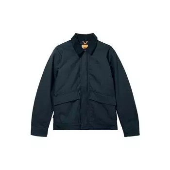 Timberland Однотонная повседневная теплая хлопковая куртка с несколькими карманами и воротником, мужская куртка темно-синего цвета A2A48-433 S