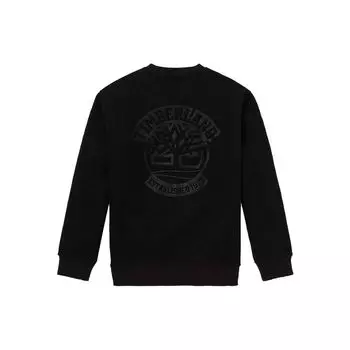 Timberland Outdoor Remix Special Series Back Letter Logo Print Outdoor Fleece Crewneck Sweatshirt Unisex sweatshirt Black A5USU-001 L