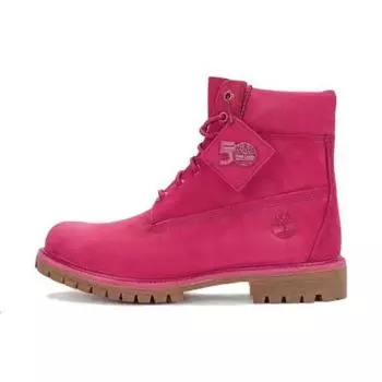 Timberland Премиальная кожа Специальная коллекция к 50-летию Удобные Прочные Ботильоны Мужские ботинки Розовый A5VHDW 41.5