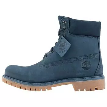 Timberland Premium Series Durable Slip-Resistant Waterproof Comfortable Versatile Mid-Calf Outdoor Boots Men boots Dark-Blue A2P6WEP2 41.5