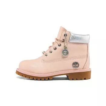 Timberland Прочные детские ботинки средней длины Детские ботинки розовые A2KTQ 34