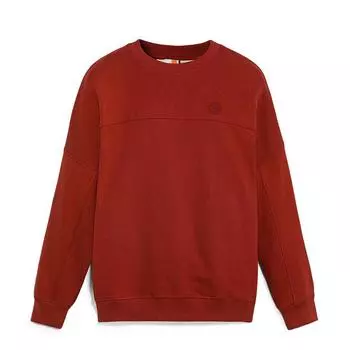 Timberland Round Neck Fleece Sweatshirt Men tops Burnt-Henna A69ZUEOD S