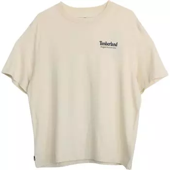 Timberland Round Neck Letter Casual Quick-Dry Short Sleeve T-Shirt Unisex Tops Off-White A69E3-EFL M