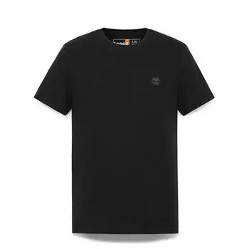Timberland Round Neck Short Sleeve Casual Breathable Slim Fit T-Shirt Men Tops Black A2EKJX65 XS