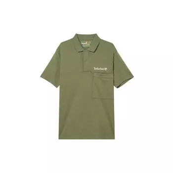 Timberland Рубашка поло с коротким рукавом и вышитым логотипом с разрезом по низу, мужская рубашка поло Cassel-Green A6SJE-590 XL