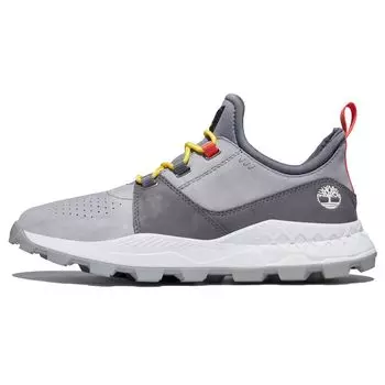 Timberland Серия Brooklyn Модные легкие амортизирующие прочные дышащие низкие функциональные кроссовки для активного отдыха мужские серо-белые A2HTM085 41.5