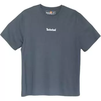Timberland Simple Breathable Round Neck Pullover Short Sleeve Nautical T-Shirt Men T-Shirts Blue A2PBJ-DH3 L