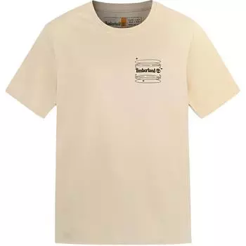 Timberland Simple Letter Comfortable Breathable Round Neck Short Sleeve T-Shirt Women T-Shirts Light-Brown A65VB-EFL S