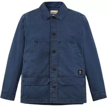 Timberland Simple Loose Outdoor Work Multi-Pocket Long Sleeve Shirt Men shirts Deep-Sapphire-Blue A44SB-433 M