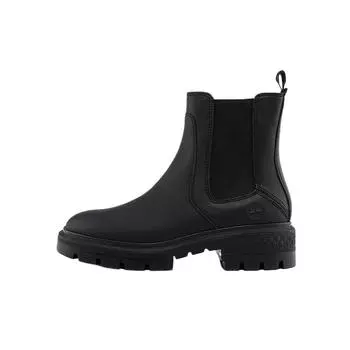 Timberland Slip-Resistant Breathable Casual Mid-Calf Chelsea Boots Women boots Black A5ND7 36