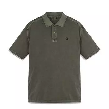 Timberland Solid Color Casual Breathable Loose Fit Polo Shirt Men tops Army-Green A42D5-A58 S