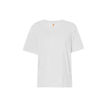 Timberland Solid Logo Круглый вырез Пуловер с коротким рукавом Футболка Женские топы Светло-серый A6ATE-EK3 M