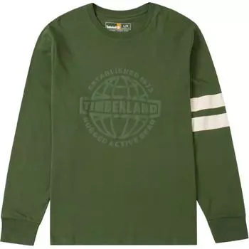 Timberland Sports Casual Striped Breathable Long Sleeve T-Shirt Men Tops Green A43P5-EIN XL