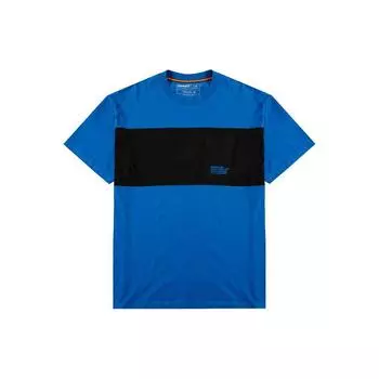 Timberland SS22 Color Block Crew Neck Short Sleeve T Shirt Men Tops Blue A2EKW-I55 XL