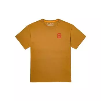 Timberland SS22 Kick-Resistant Printed Round Neck Short Sleeve T-Shirt Men Tops Wheat A6CKA-P47 XXS