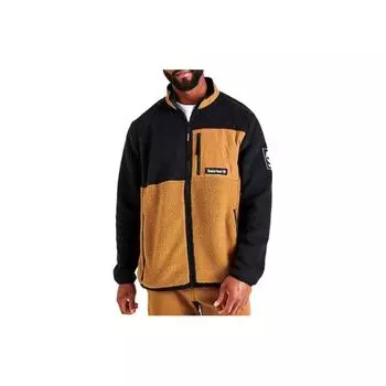 Timberland SS23 Stand Collar Zip Long Sleeve Jacket Men Jacket Black Yellow TB0A24A5-210 XL