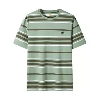 Timberland SS25 Casual Breathable Round Neck Short Sleeve T-Shirt Men Tops Green A6BDV-EOL L