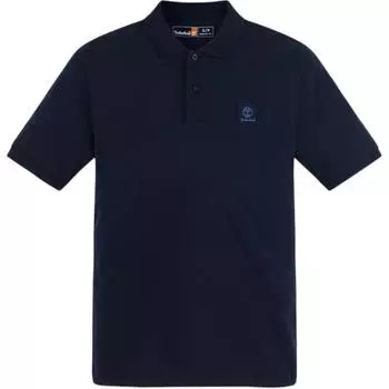 Timberland SS25 Nautical Fashion Versatile Skin-Friendly Breathable Short Sleeve Polo Shirt Men tops Deep-Sapphire-Blue A4395-433 XS