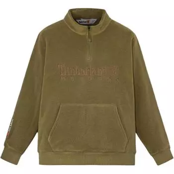 Timberland Stand Collar Outdoor Moisture Wicking Insulated Fleece Jacket Men Jacket Dark-Olive-Green A5M8J-302 S