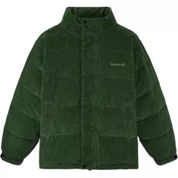 Timberland Stand Collar Warm Versatile Duck Down Puffer Jacket Men Jacket Black-Forest-Green A6X6J-EIN XXL