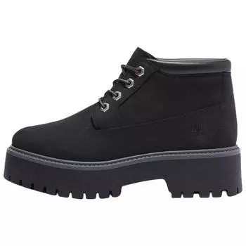 Timberland Stone Street Chukka Comfortable Soft Ankle Boots Women boots Black TB0A5REN015 37.5