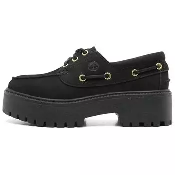 Timberland Stone Street Comfortable Versatile Casual Flats Women flats Black TB0A6AVE0011 38.5