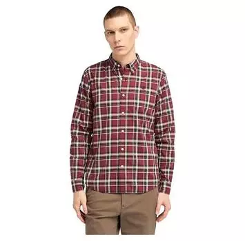 Timberland Stretch Poplin Check рубашка с длинным рукавом 3XL