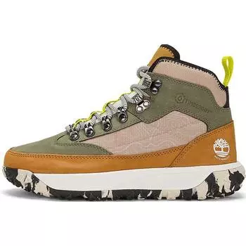 Timberland Synthetic Leather Slip Resistant Durable Mid Top Outdoor Functional Shoes Women Shoes Brown A5Z4CW 37