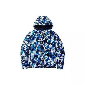 Timberland Теплая спортивная куртка с капюшоном, зимняя камуфляжная синяя мужская куртка A1Z3D-W84 M