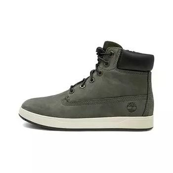 Timberland Теплые и прочные детские ботинки с низкой посадкой Детские ботинки темно-зеленого цвета A284W 35
