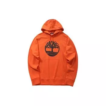 Timberland Толстовка с капюшоном и принтом логотипа дерева, мужские толстовки, ярко-оранжевые A1Y2U-845 XS