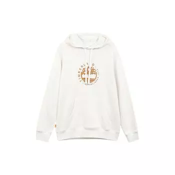Timberland Толстовка с капюшоном и принтом в виде букв с логотипом дерева, мужская, белая A6QTS-CM9 S