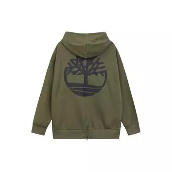 Timberland Толстовка с капюшоном с принтом логотипа сзади Мужские толстовки с капюшоном Оливково-зеленый A5PVA-A58 2XL