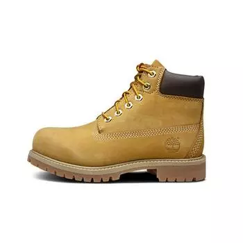 Timberland Удобные амортизирующие прочные сапоги до середины голени серии Premium, детские сапоги, желтые 12709 32.5
