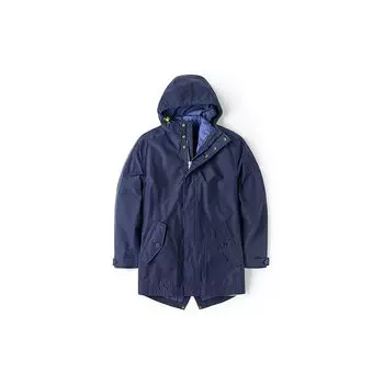 Timberland Утепленная пуховая куртка с капюшоном «три в одном», мужские куртки темно-синего цвета A1YFF-433 XS